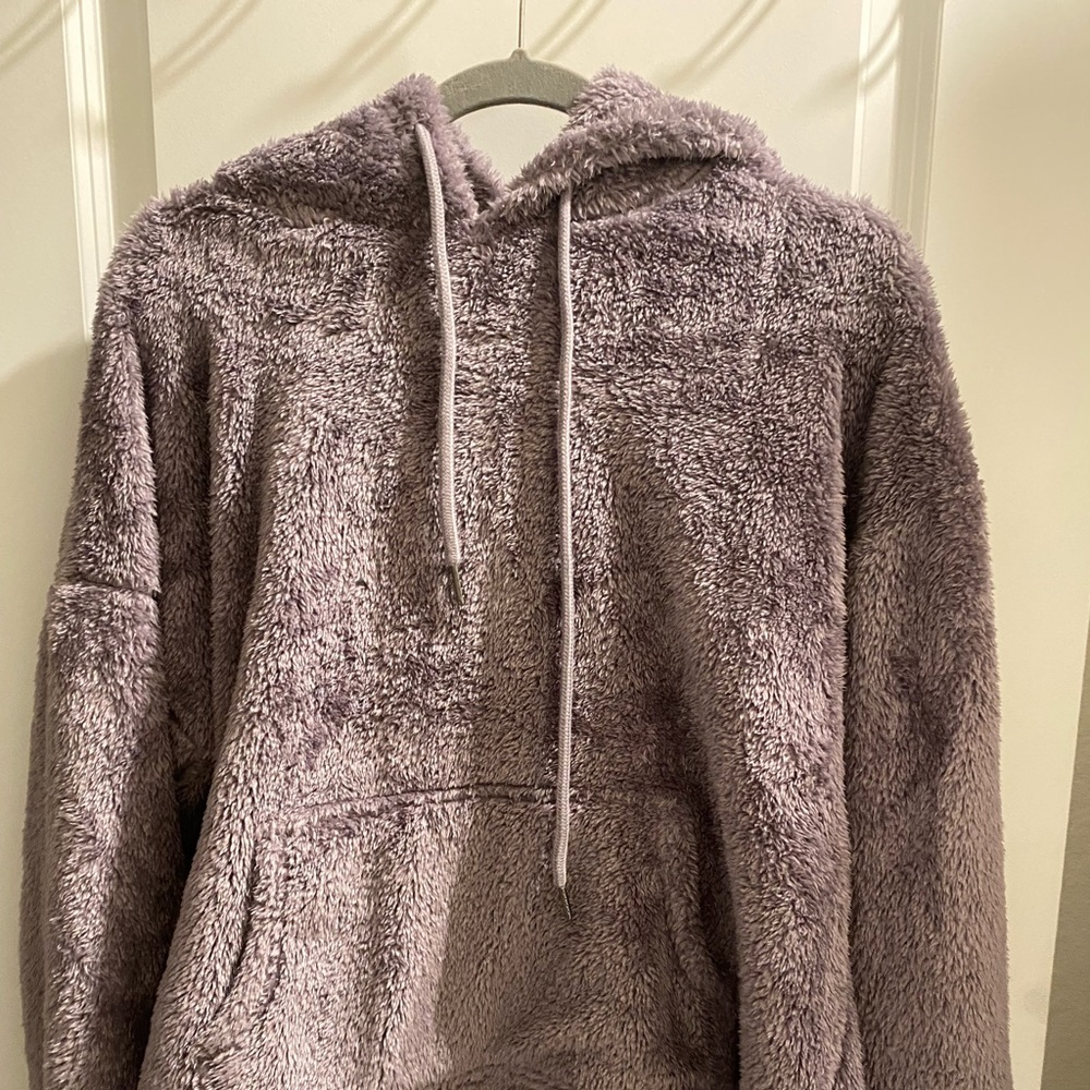 very soft fuzzy hoodie